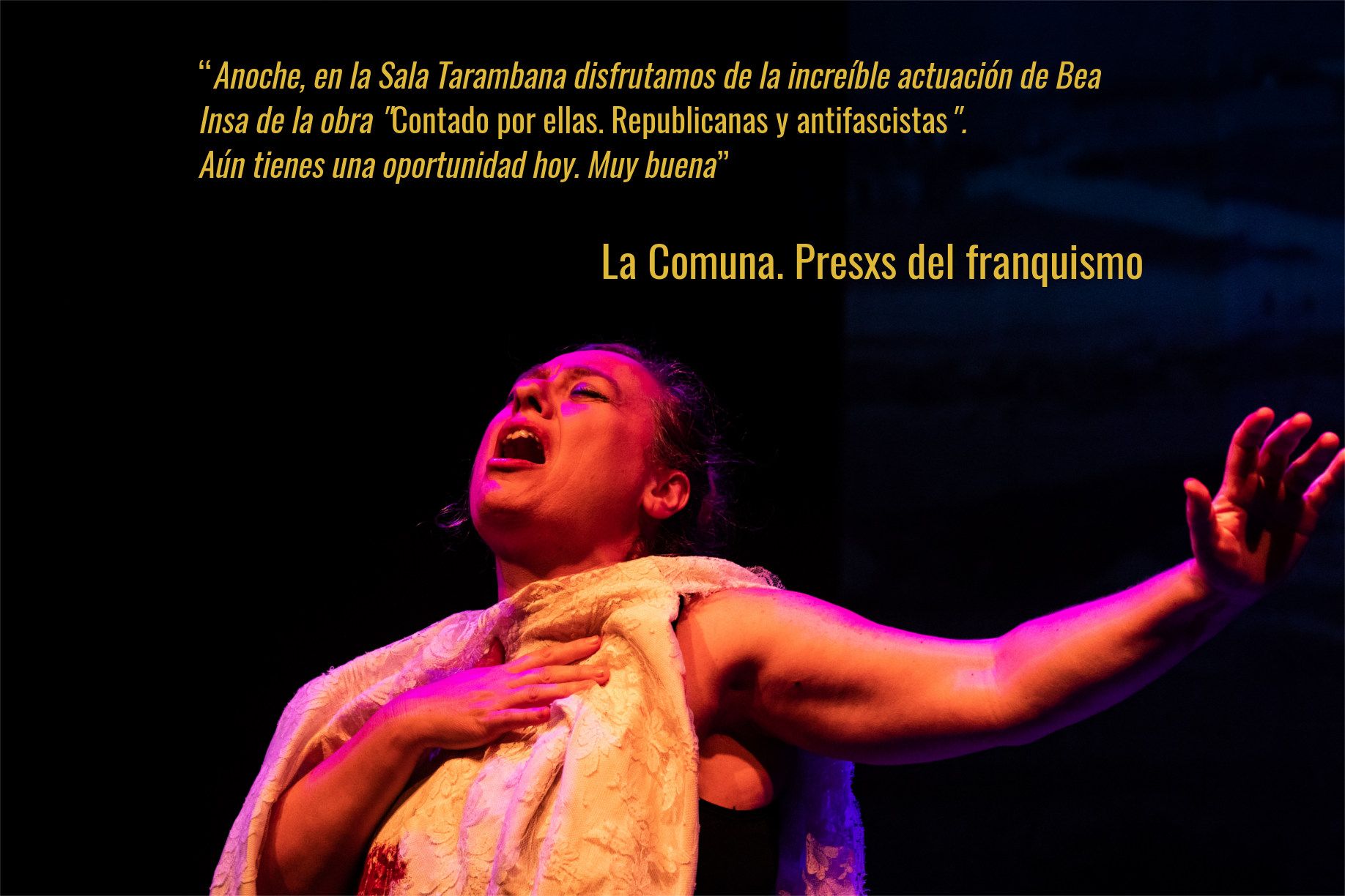 Bea Insa Colombia Cita Comuna presxos franquismo